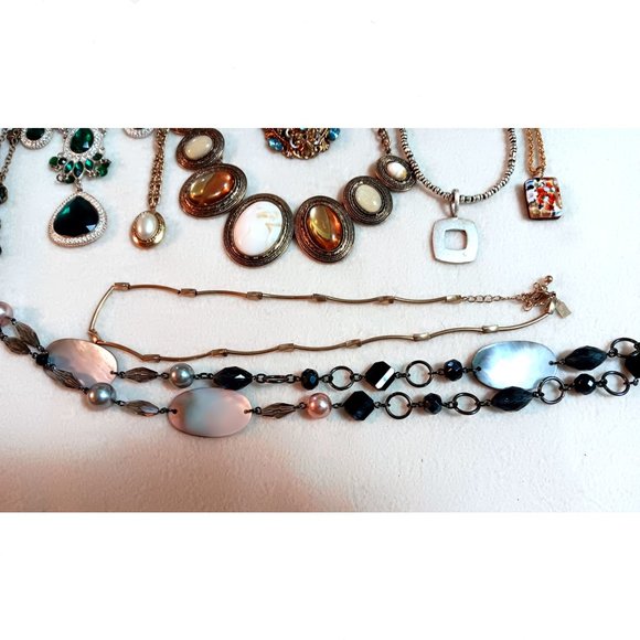 Lot of 10 costume necklaces most signed SAO, Murano, Lady Remington, 1928, Loft - Picture 6 of 6